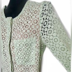 Victoria Beckham Mint Green Lace Dress